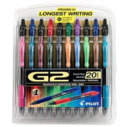 Pilot G2 Retractable Premium Gel Ink Roller Ball Pens