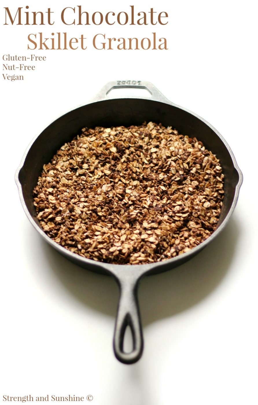 Mint Chocolate Skillet Granola