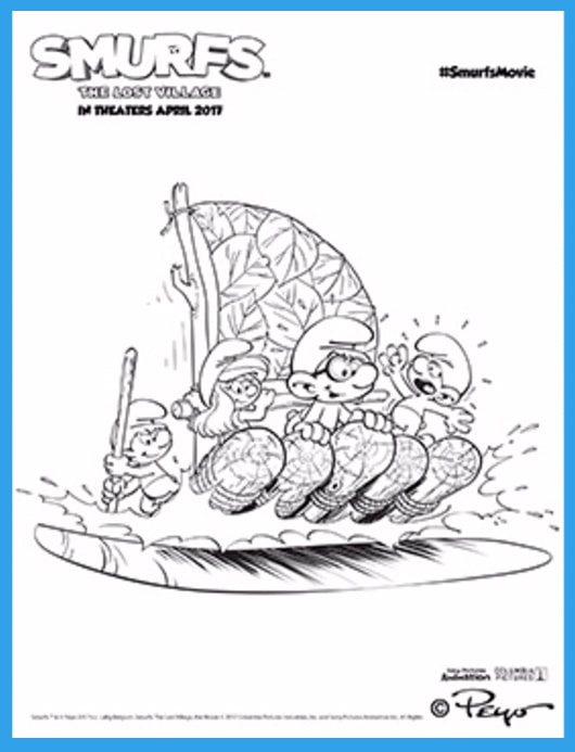 SMURFS-Coloring-Page---River