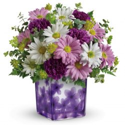 teleflora dancing violets bouquet