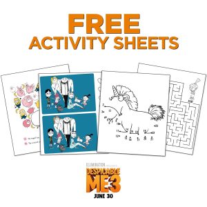 Despicable Me 3 Activity Sheets