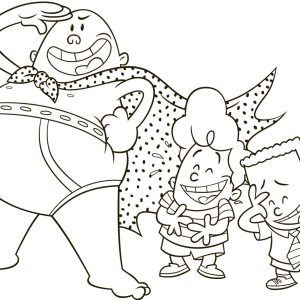 Captain Underpants Coloring Page