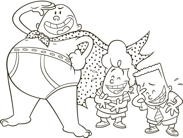 Captain Underpants Coloring Page