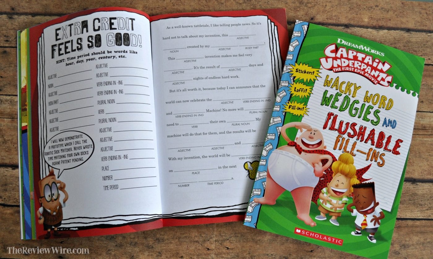 Captain Underpants Wacky Word Wedgies and Flushable Fill-ins
