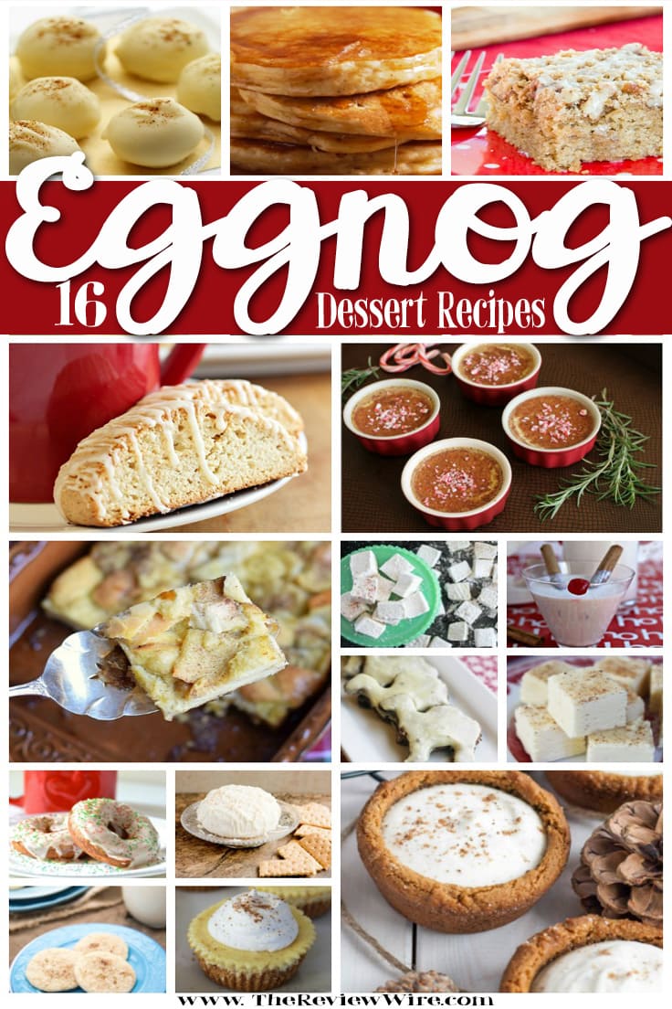 Eggnog Dessert Recipes