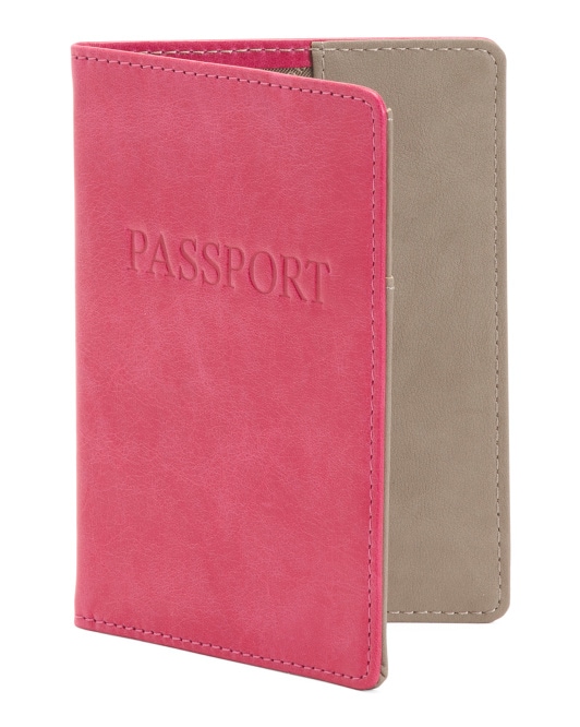 Leather Rfid Passport Case