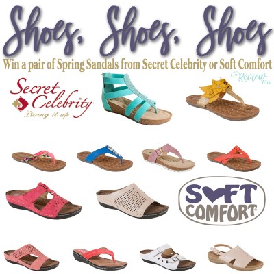 May Flowers Hop: Win a Pair of Sandals from Secret Celebrity or Soft Comfort | OVER