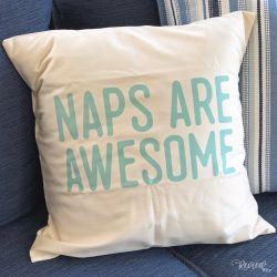 Naps are Awesome Organic Pillow