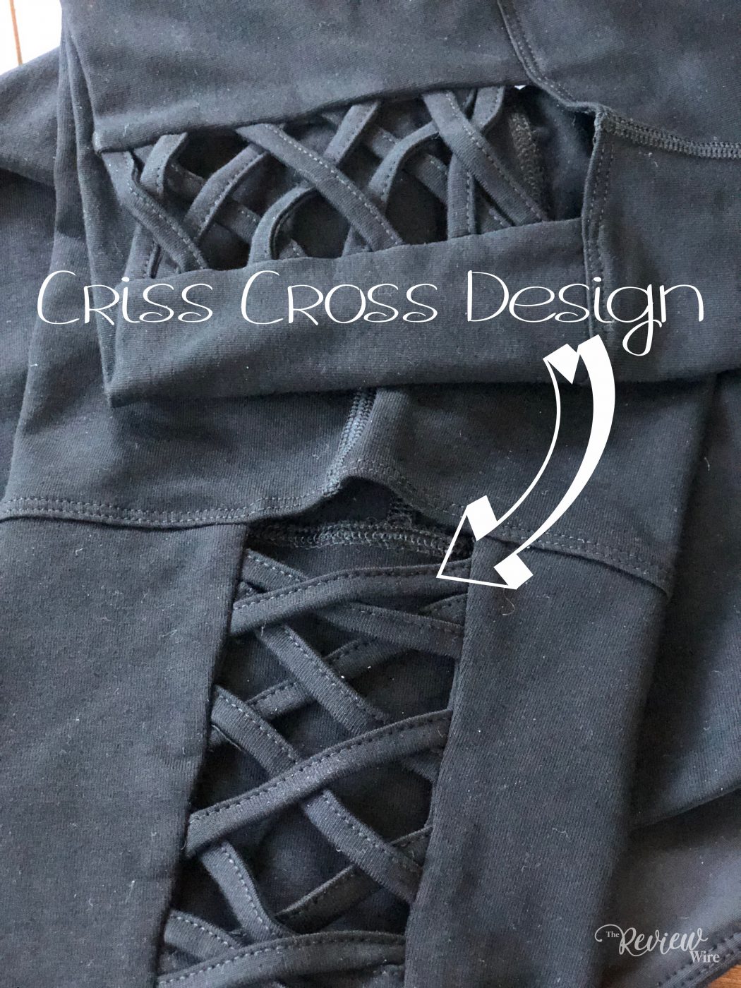 Criss Cross Design in the Ruby Ribbon Capri Leggings