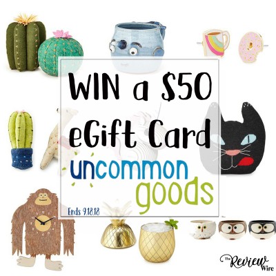 Oh! The Places You’ll Go! Giveaway Hop: $50 eGift Card to Uncommon Goods | OVER