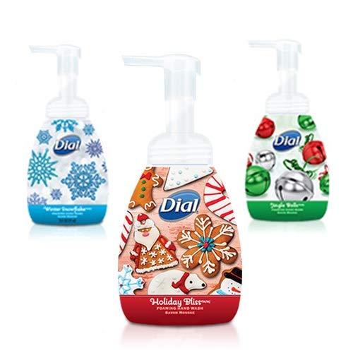 Dial Holiday Jingle Bells, Winter Wonder Land, and Holiday Bliss Foaming Hand Wash