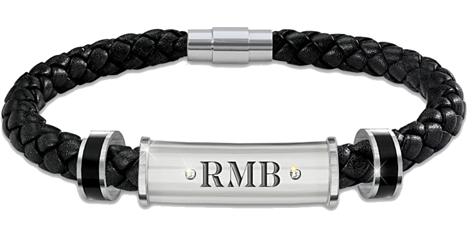 The Review Wire: The Bradford Exchange Personalized Gifts: My Son, My Pride, My Joy Personalized Leather Men's Bracelet