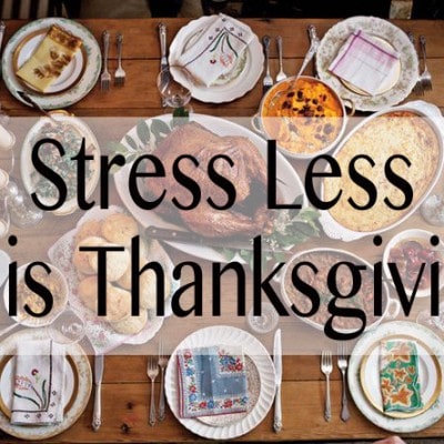 Stress-Free Thanksgiving: Ways to Stress Less This Holiday