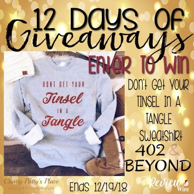 #12DaysOfGiveaways: Day 2 Tinsel in a Tangle Sweatshirt Giveaway OVER