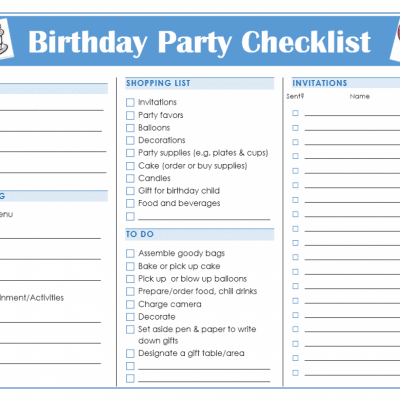 The Ultimate List & Things You Will Need To Prepare the Best Boys Birthday Party