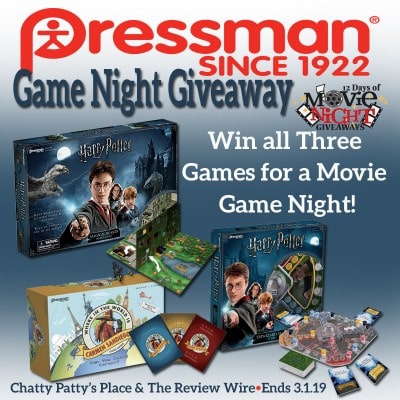 Day 6 of the #12DaysOfGiveaways: Pressman Toy Movie Game Night Prize Pack | OVER