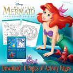 30th Anniversary Signature Collection Little Mermaid Coloring Pages Little Mermaid 30th Anniversary Activity Pages
