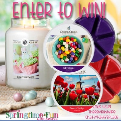 Day 9: #12DaysOfGiveaways: Goose Creek Candle Easter Candle Prize Pack | OVER