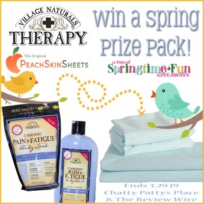 Hello Spring Hop: PeachSkin Sheets + Village Naturals Spring Prize Pack | OVER