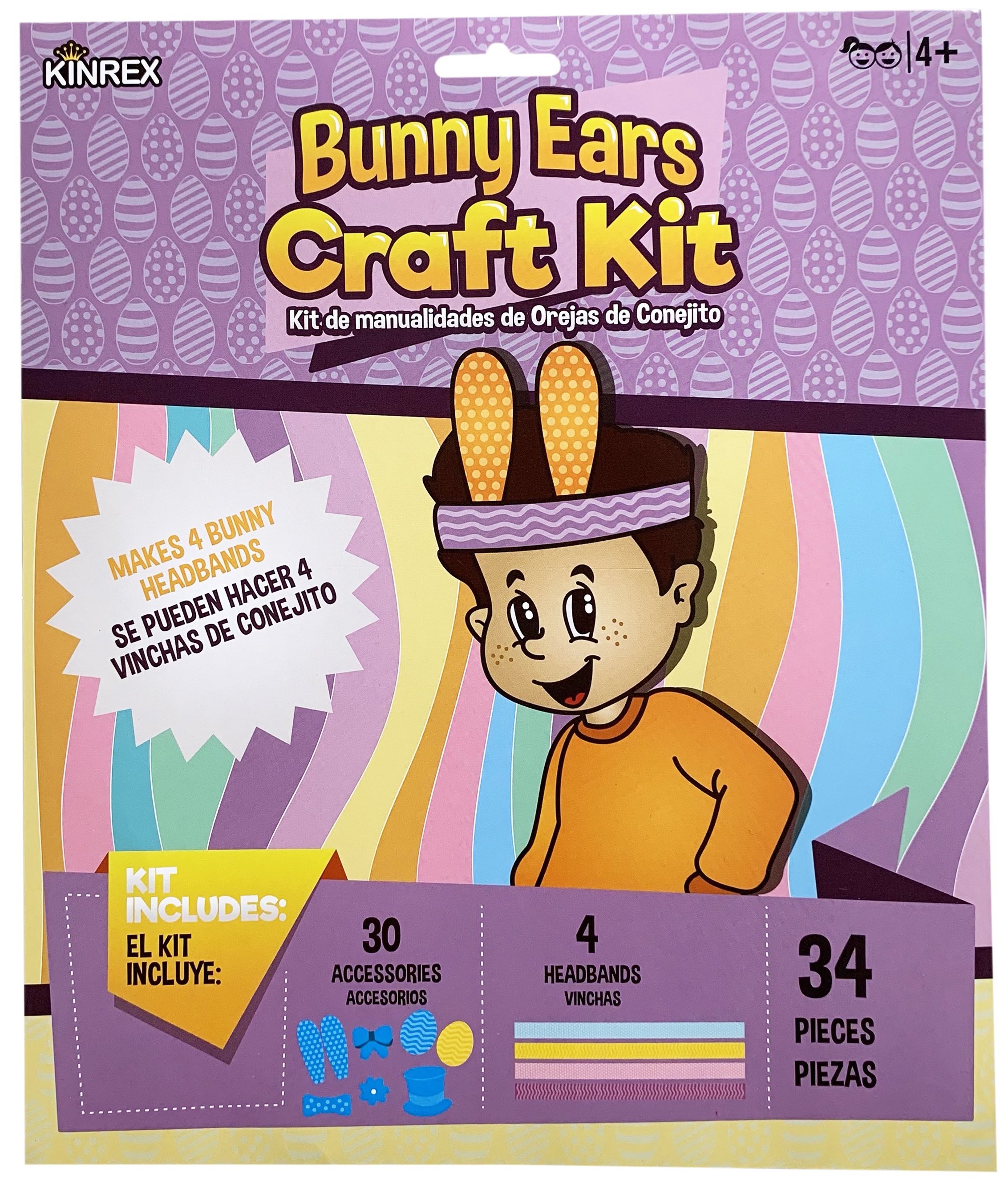 KINREX Easter Bunny Ears Paper Craft Kit