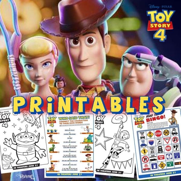 The Review Wire: Download 12 Pages of Toy Story 4 Printables