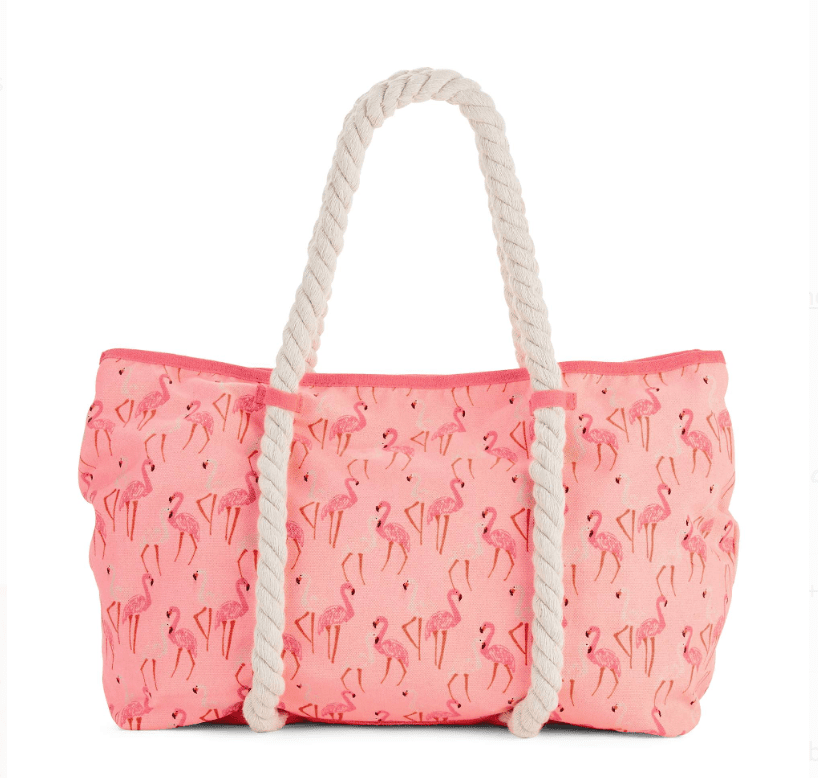 No Boundaries Coral Rope Tote