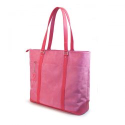 The Review Wire: Breast Cancer Awareness Guide: Pink Faux-Suede Tote