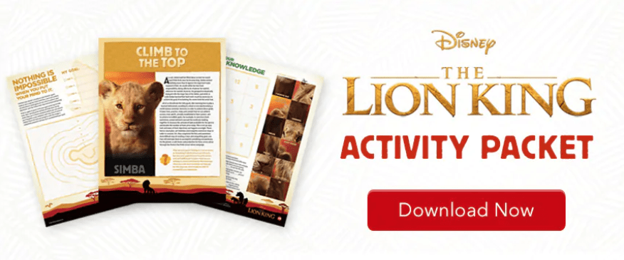 The Lion King 2019 Activity Pages