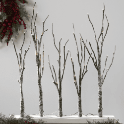 The Review Wire: Make it a Hygge Holiday with these Ideas for a Cozy Christmas - Belham Living 2.5ft Paper LED Tree Forest