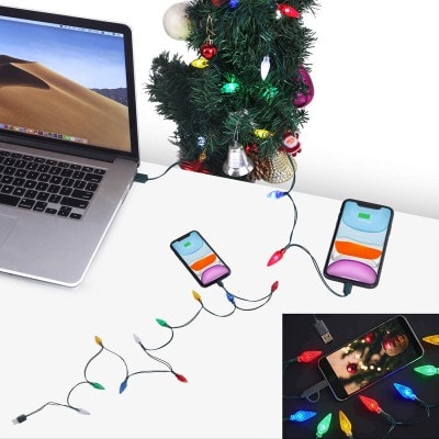 LED USB Christmas Lights Charging Cable