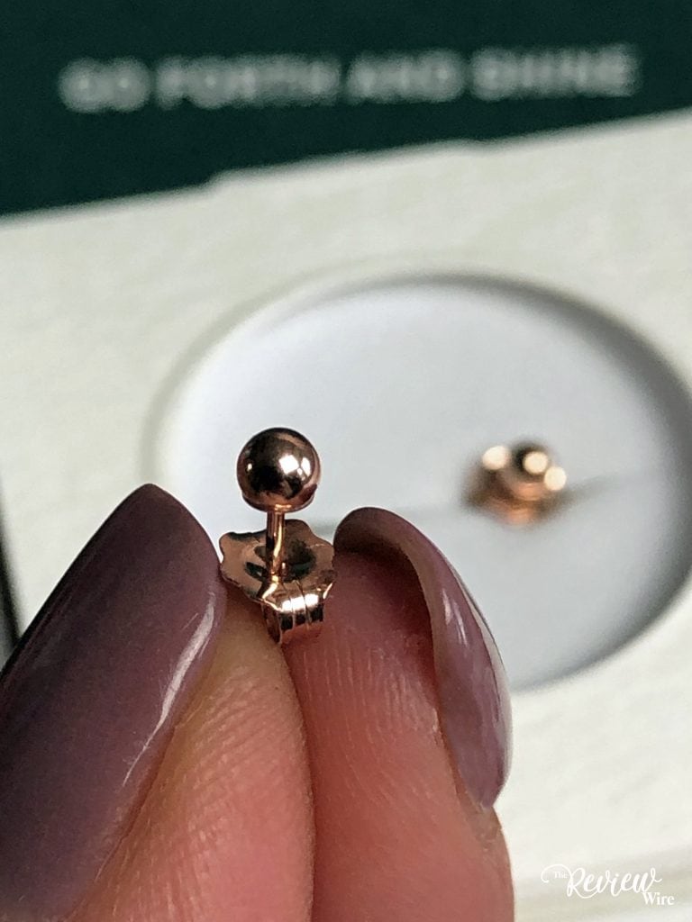 The Review Wire: AuRate Rose Ball Stud Earrings
