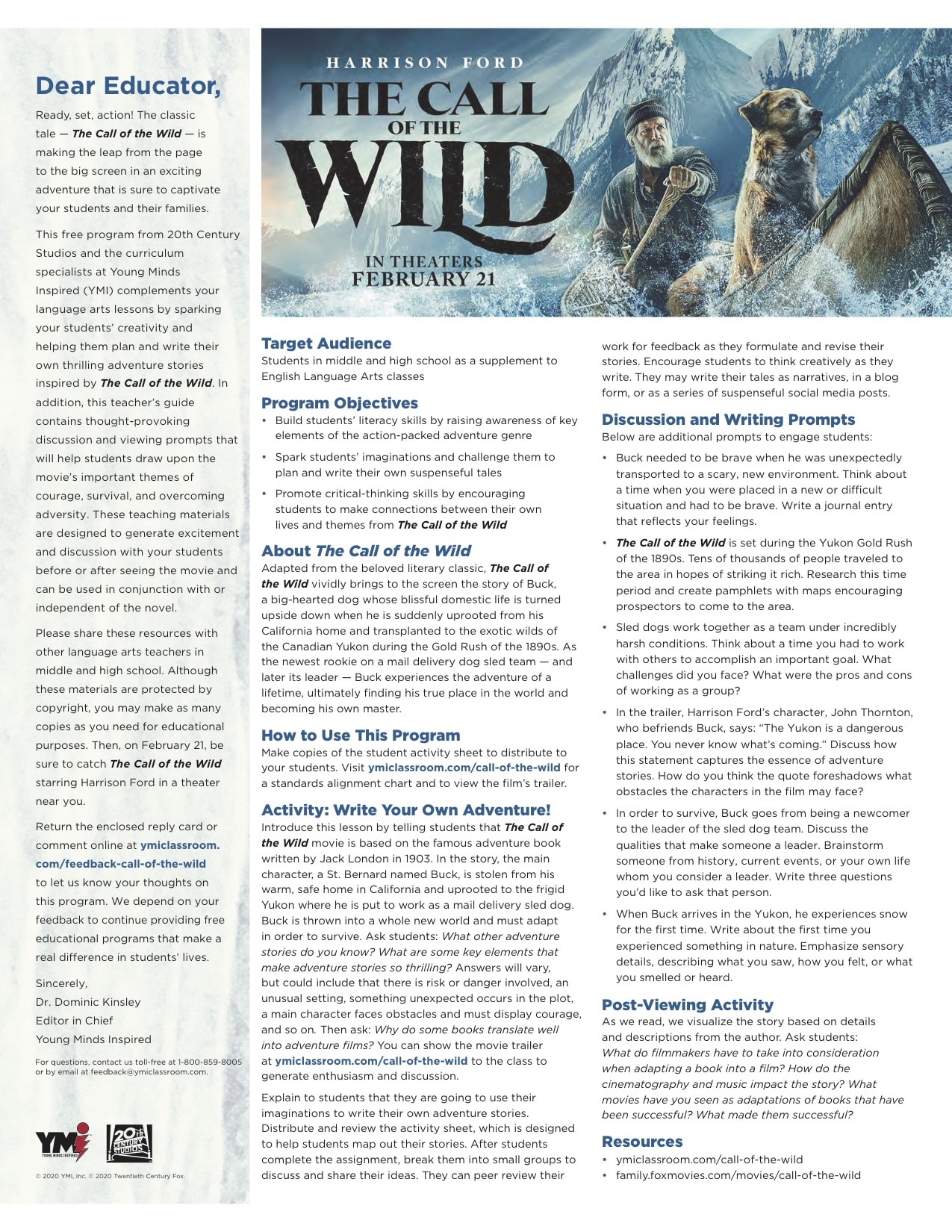 Call of the Wild_Teaching Kit