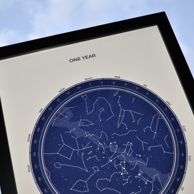 Personalized Star Map from Under Lucky Stars