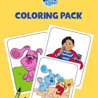 Blue’s Clues & You! Coloring Pages + DVD