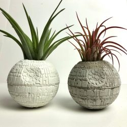 Concrete Star Wars Death Star Air Plant Holder