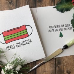 Merry CHRISTMASK Cards