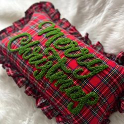 Merry Christmas Personalized Pillow