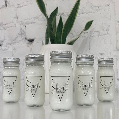 Shanti Creations 6 Set Coconut Candles