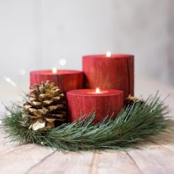 Wooden Christmas Candles