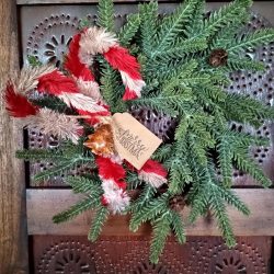 Christmas Candy Cane Wreath