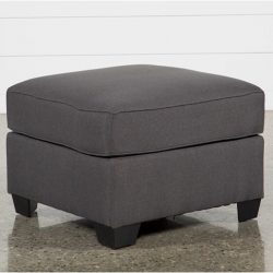 The Review Wire Holiday Gift Guide 2020: Mcdade Graphite Cocktail Ottoman from Living Spaces