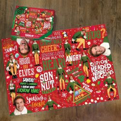 Buddy The Elf 1000 Piece Jigsaw Puzzle 22 Elf Christmas Wrapping Paper 1000 Piece Jigsaw Puzzle