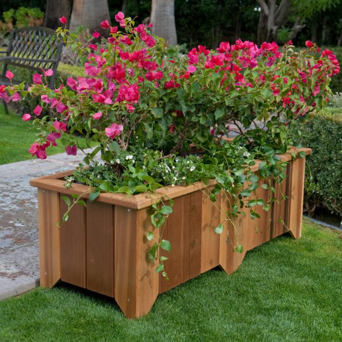 Rectangular Cedar Planter