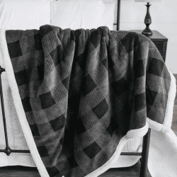 The Review Wire Father's Day Guide 2021: Grey Plaid Sherpa Throw Blanket