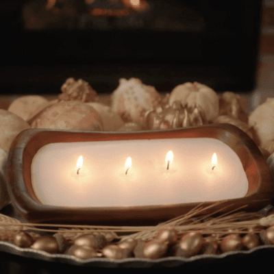 Lightscapes Candle Cranberry Scone Dough Bowl