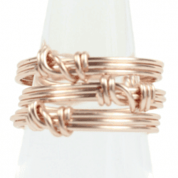 Rose Gold Stackable Ring Set