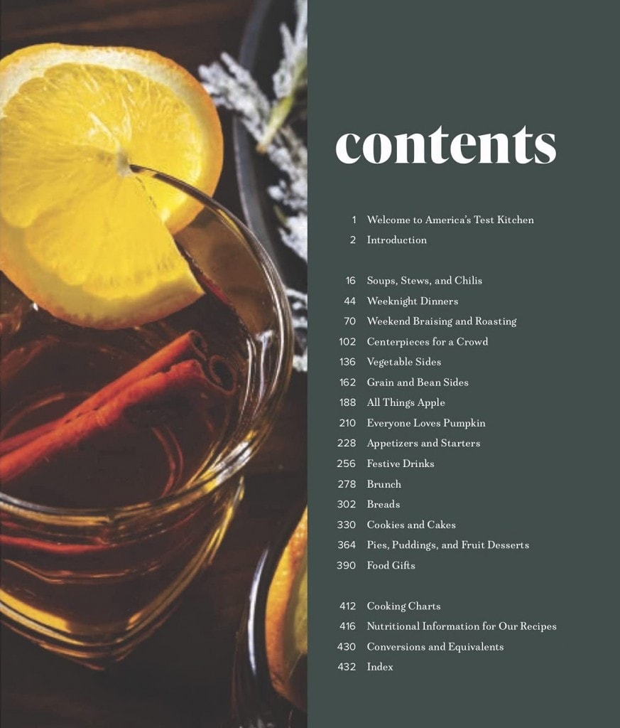 The Complete Autumn and Winter Cookbook_Contents