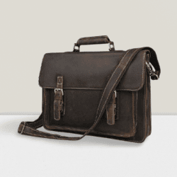 Leather Travel Laptop Bag Briefcase