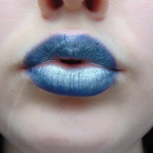 My Wham Plan DIY SMURF Blue Metallic Lips