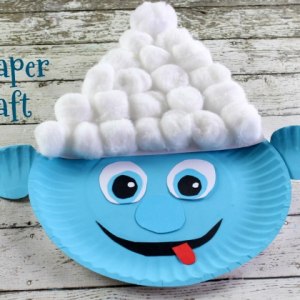 Practical Frugality SMURF Paper Plate Craft